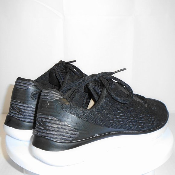 Flex Foam Black Lace Up Walking Shoes Size 7 - Picture 5 of 8